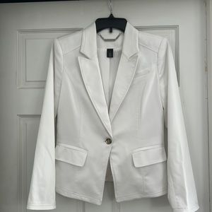 White House Black Market, white blazer jacket